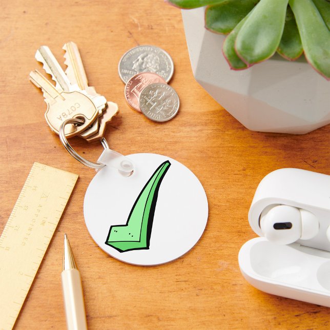 Green Check Mark Tick Symbol Keychain (Creator Uploaded)