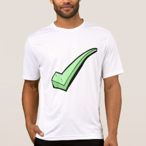 Green Check Mark Tick Symbol T-Shirt