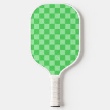 Green Check Pickleball Paddle