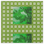 Green Check Quail Fabric