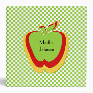 Green Checked Teacher's Class Planner Binder