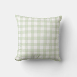 Green Checker Country Vintage Designer Pillow