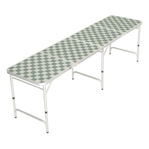 Green Checkerboard Beer Pong Table