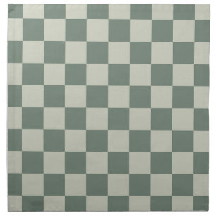 Green Checkerboard Cloth Napkin