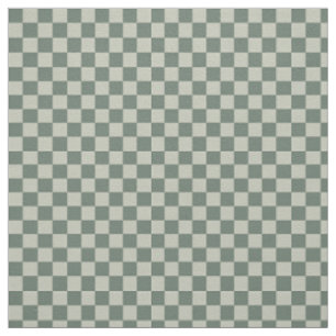 Green Checkerboard Fabric