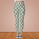 Green Checkerboard Leggings<br><div class="desc">Green Checkerboard</div>