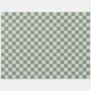 Green Checkerboard Outdoor Rug