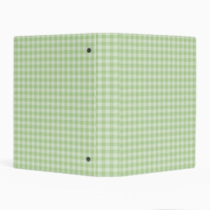 Green Checkerboard Pattern Mini Binder