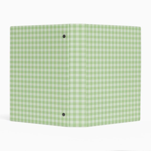 Green Checkerboard Pattern Mini Binder (Background)