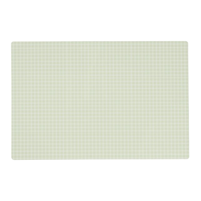 Green Checkered Gingham Place Mat (Front)