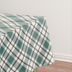 green checkered light tartan pattern tablecloth