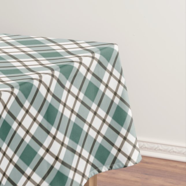 green checkered light tartan pattern tablecloth (In Situ)