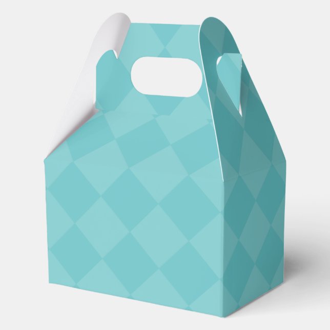 Green Checkered Party Favor Box (Front)