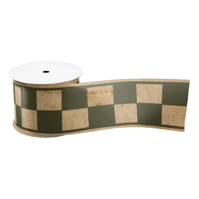 Green Checkered Ribbon (Spool)