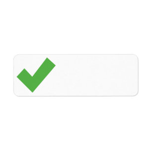 GREEN CHECKMARK CHECK CORRECT SYMBOL LABEL