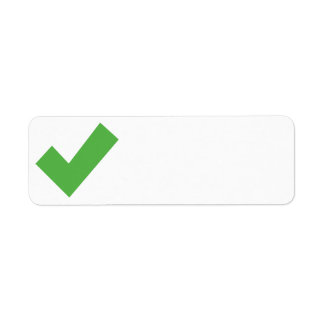 GREEN CHECKMARK CHECK CORRECT SYMBOL LABEL