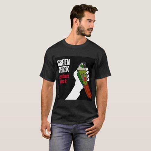 Green Cheek Avian Idiot Normal T_Shirt