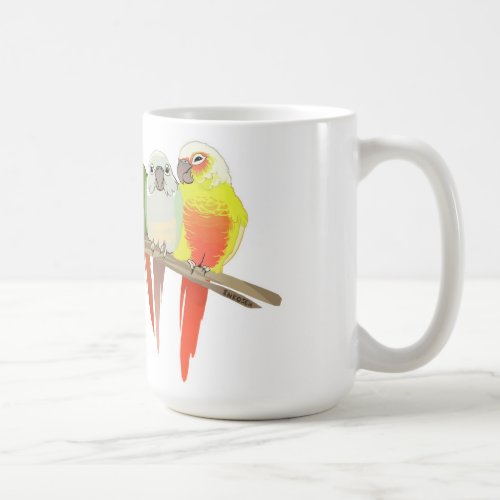 Green Cheek Conure Coffee Mug