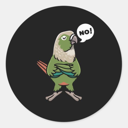 Green Cheek Conure Green_Cheeked Parakeet Classic Round Sticker