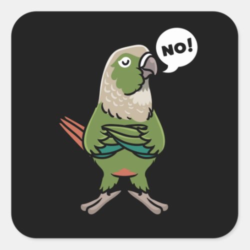 Green Cheek Conure Green_Cheeked Parakeet Square Sticker