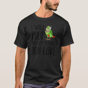 Green Cheek Conure Men Women Kids Parrot T-Shirt