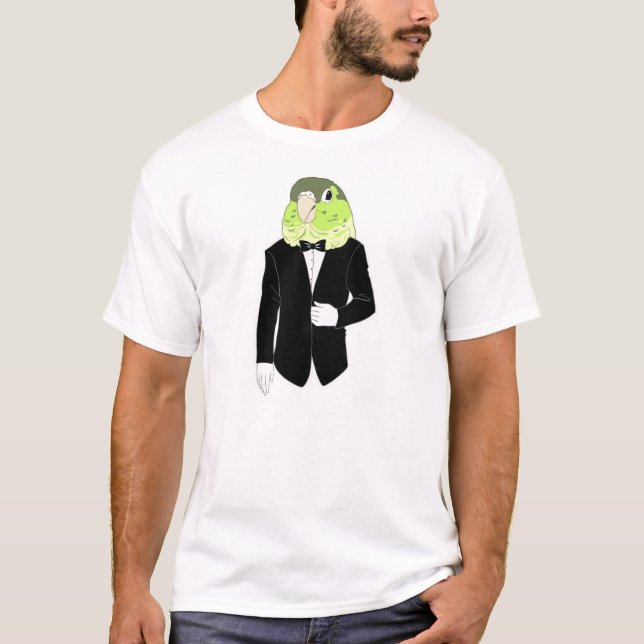 Green Cheek Conure Tuxedo - Men's shirt (Front)