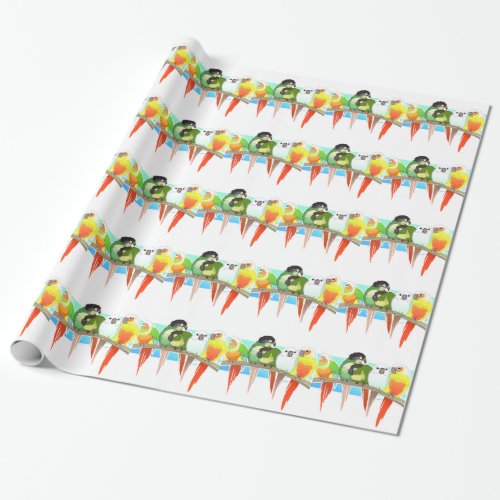 Green Cheek Conures Wrapping Paper