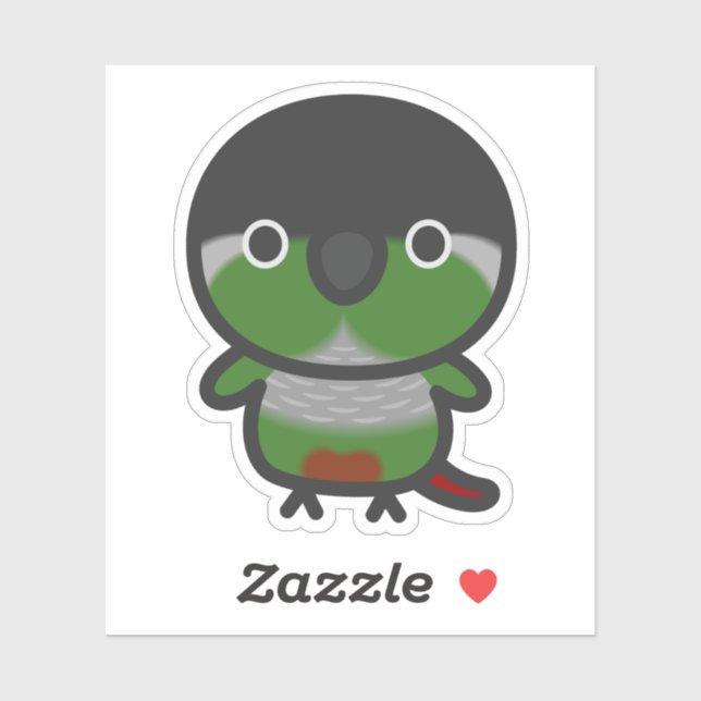 Green-cheeked parakeet / Normal Sticker (Sheet)