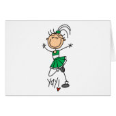 Green Cheerleader (Front Horizontal)