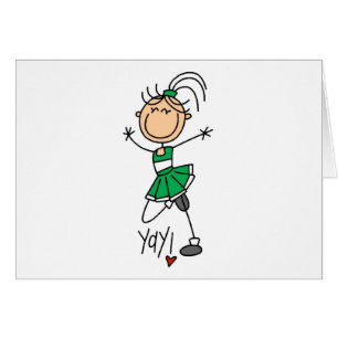 Green Cheerleader Cards
