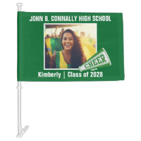 Green Cheerleader Photo High School Spirit