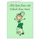 Green Cheerleader Tshirts and Gifts (Front)