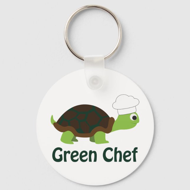 Green Chef Keychain (Front)