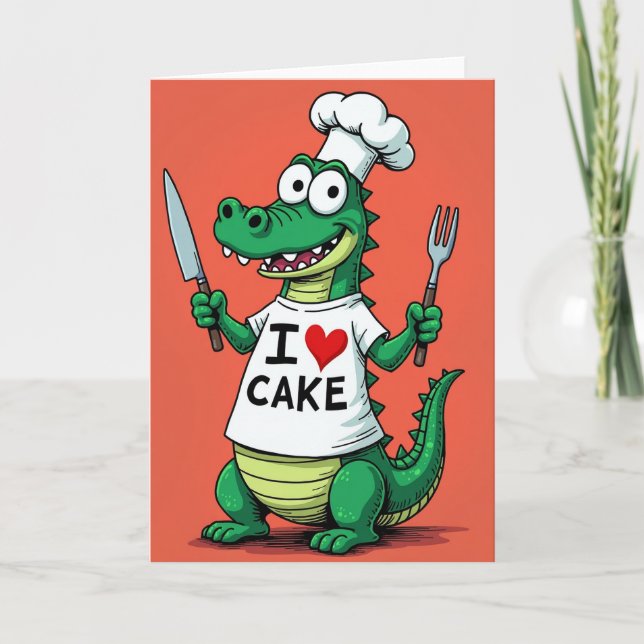 Green Chefs Birthday Card (Front)