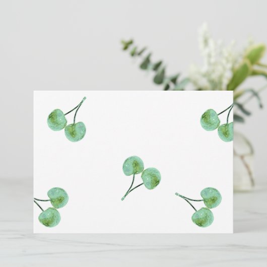 Green Cherry Pattern (Standing Front)