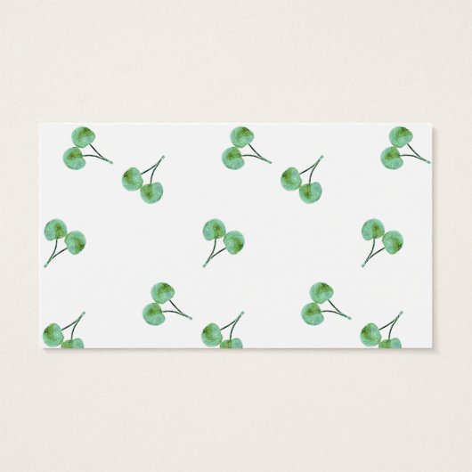 Green Cherry Pattern (Back)