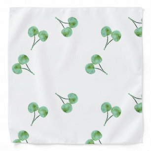 Green Cherry Pattern Bandana