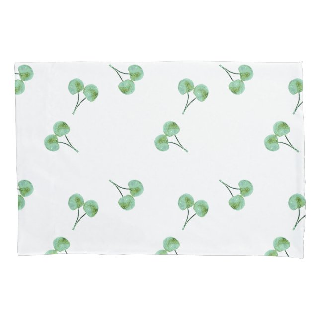 Green Cherry Pillow Case (Front)