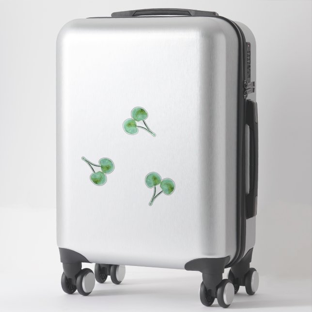 Green Cherry Sticker (Suitcase)