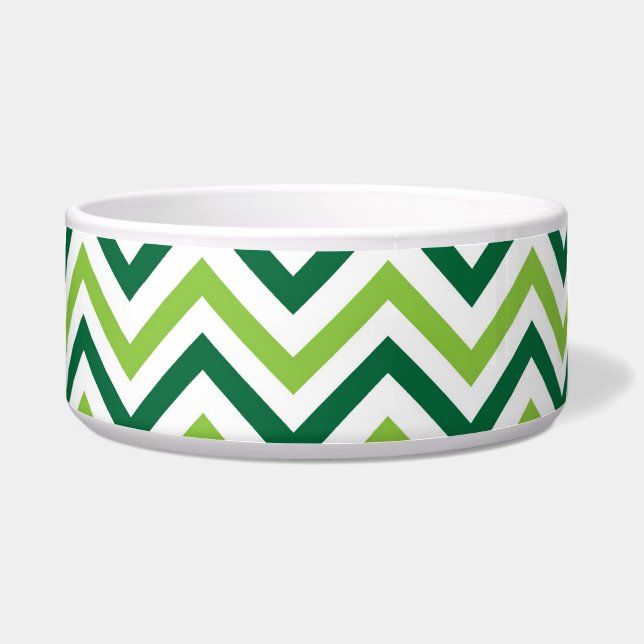 Green Chevron Bowl (Front)