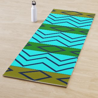 Green Chevron Diamond Stripes Pattern