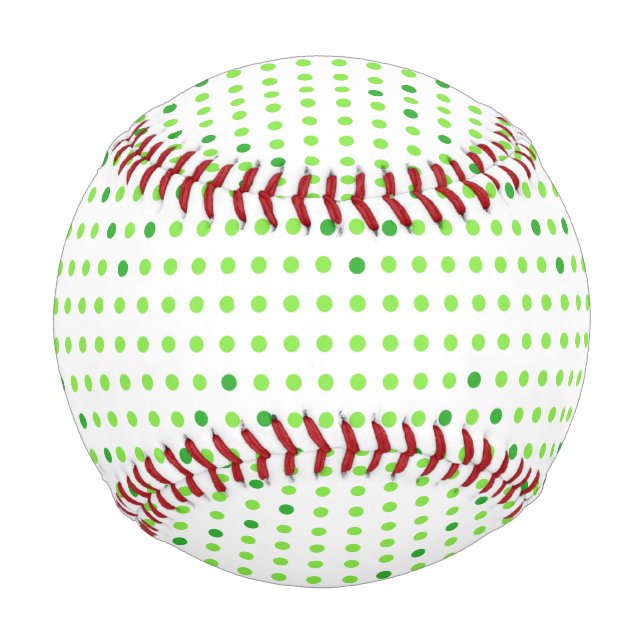 Green Chevron Dots Baseballs (Front)