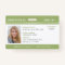 Green Chevron Homeschool Educator ID Badge