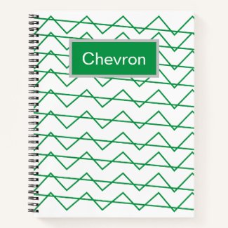 Green Chevron Stripe Pattern 
