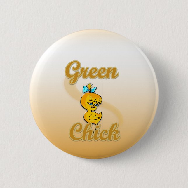 Green Chick Button (Front)