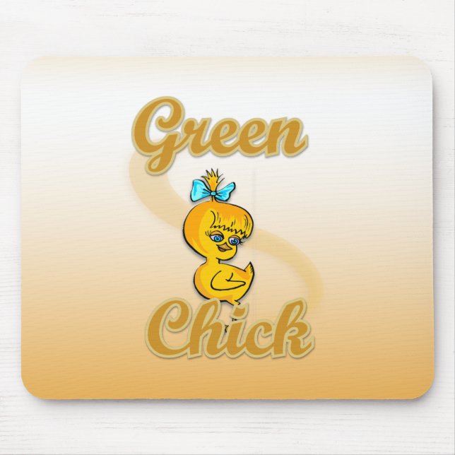 Green Chick Mouse Pad (Front)