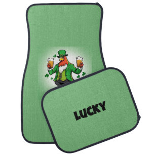 Green Chicken Car Floor Mat