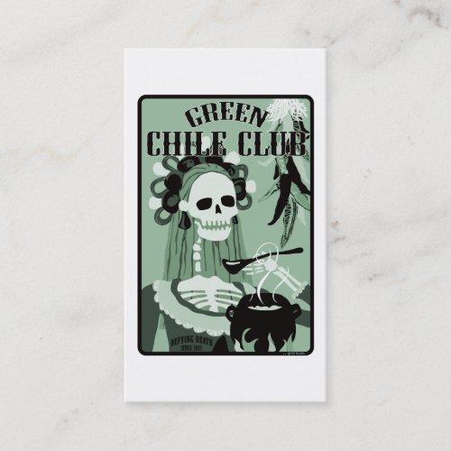 green chile club business card