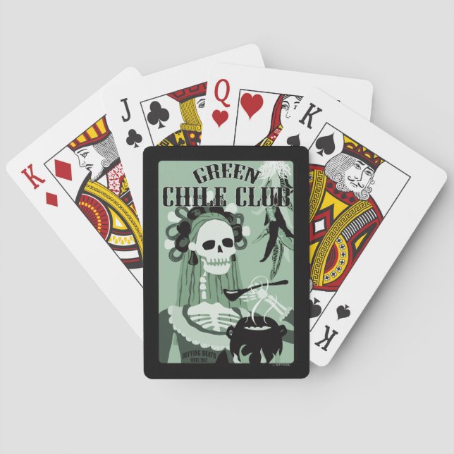 green chile club poker cards (Back)