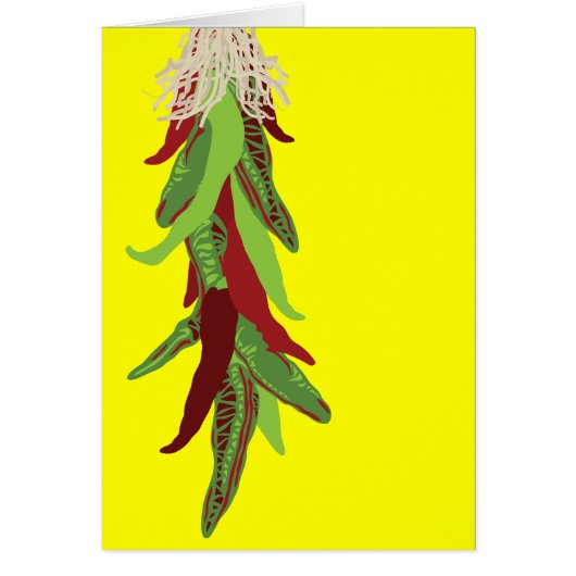 green chile peppers cards (Front)